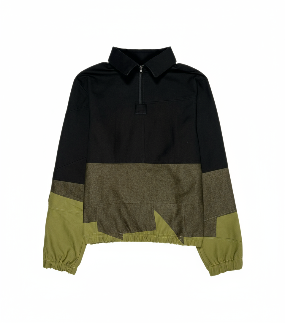 Amotion Half-Zip - Upcycled Ivy